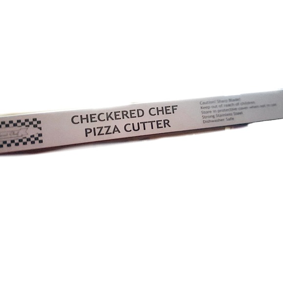 Checkered Chef Pizza Cutter Sharp Stainless Steel Rocker Blade with Blade Sheath - Picture 8 of 8